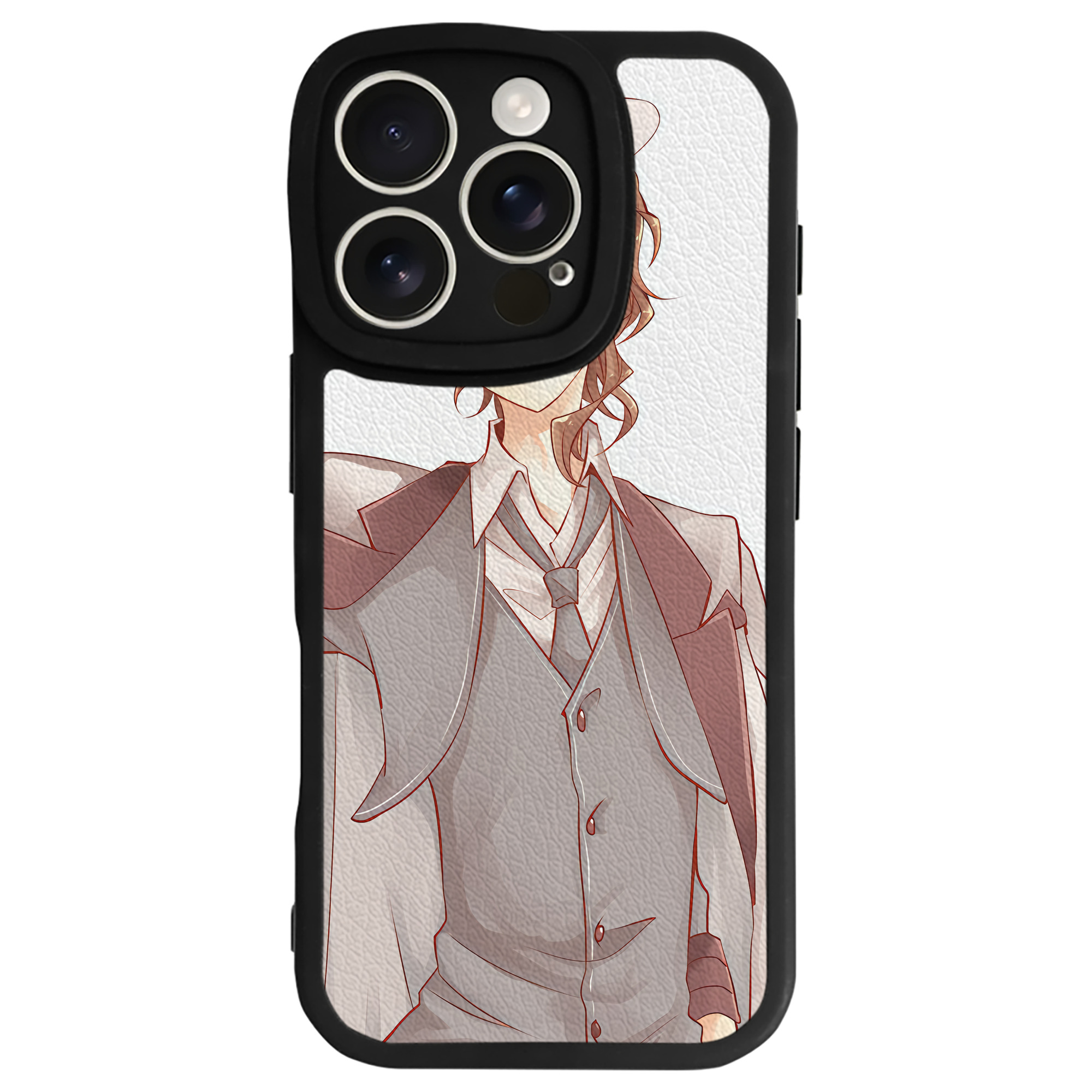（画像用） 文豪ストレイドッグス Bungo Stray Dogs 【iPhone 16シリーズ対応】シリコンスマホケース（レザー調） 材質：シリコン